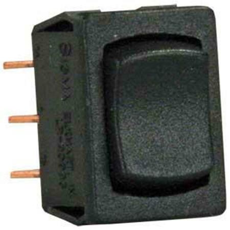 JR PRODUCTS Dpdt Mini On-Off-On Switch - Black J45-13345